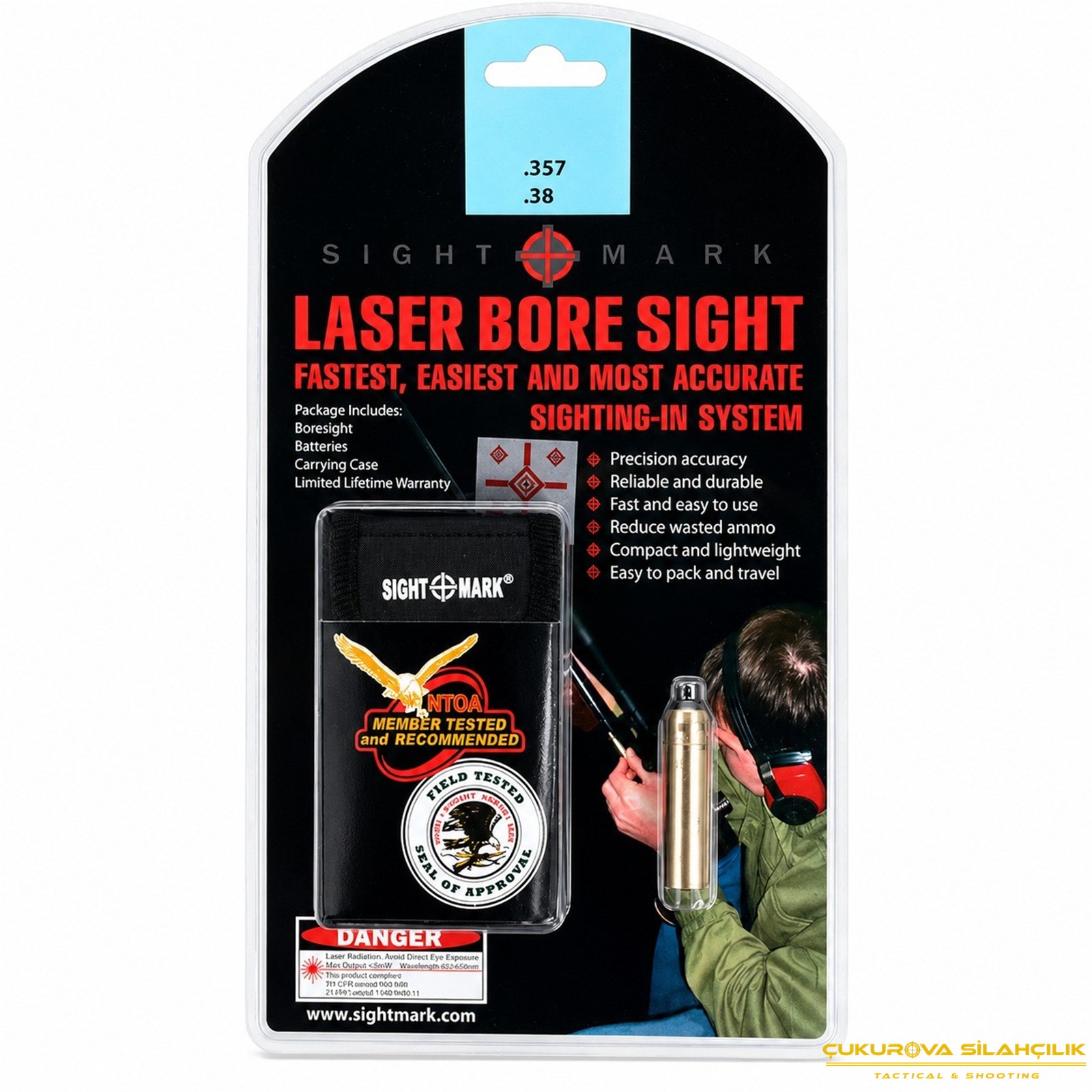 Sightmark 357 Magnum - 38 Special Lazer Boresight Dürbün Sıfırlayıcı