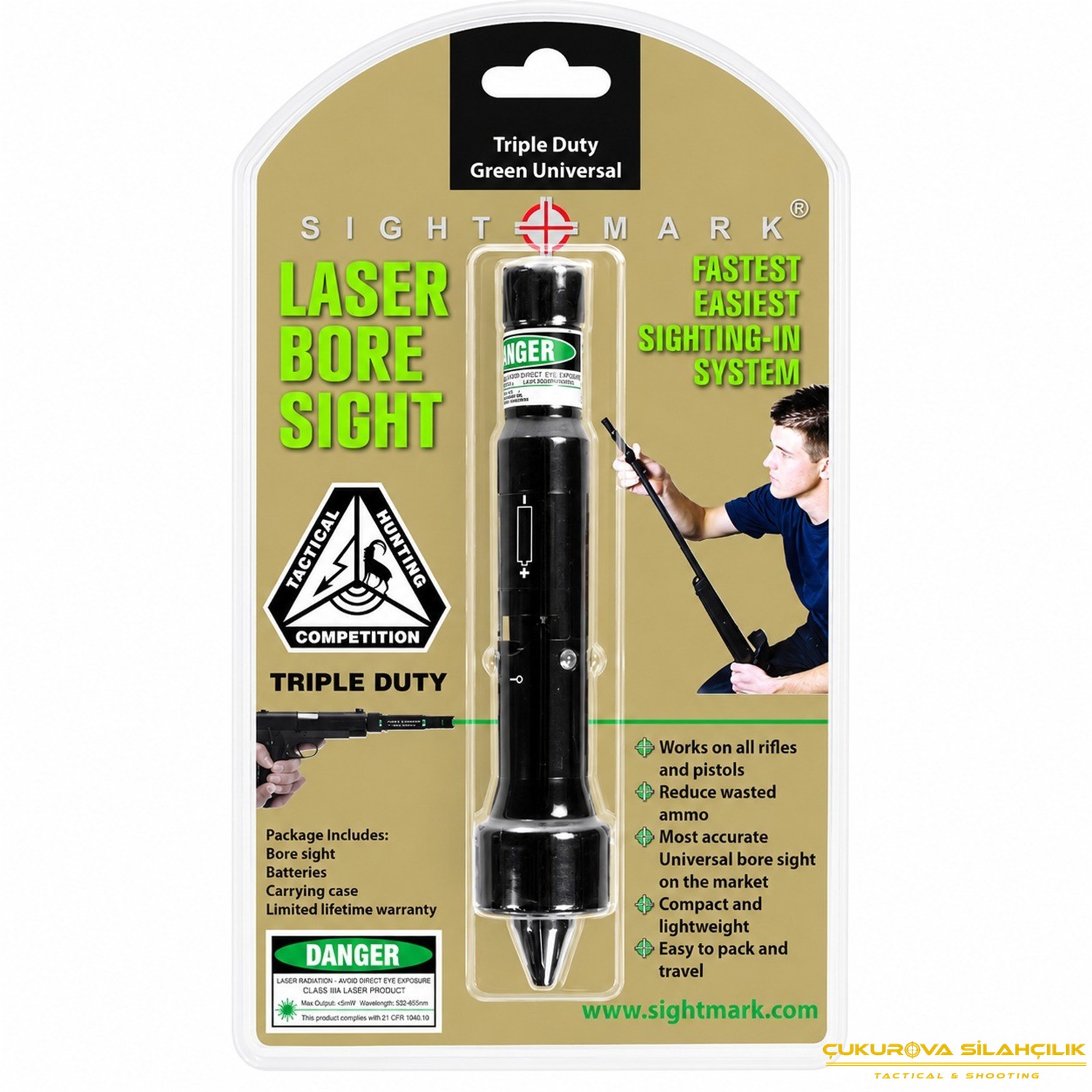 Sightmark Triple Duty Universal Green Lazer Boresight Dürbün Sıfırlama