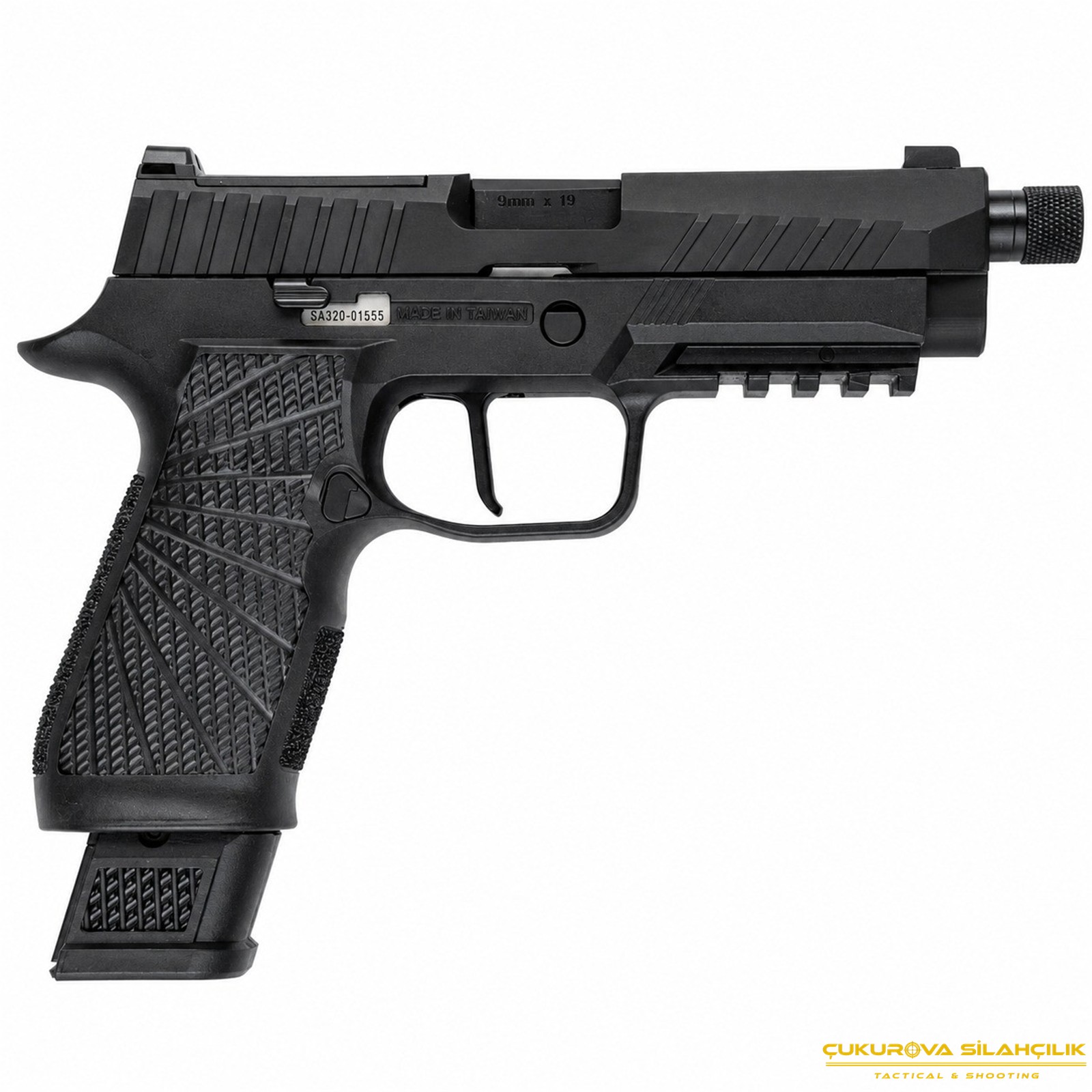 VFC SA320T P320 Tactical Gas Blowback Siyah Airsoft Tabanca