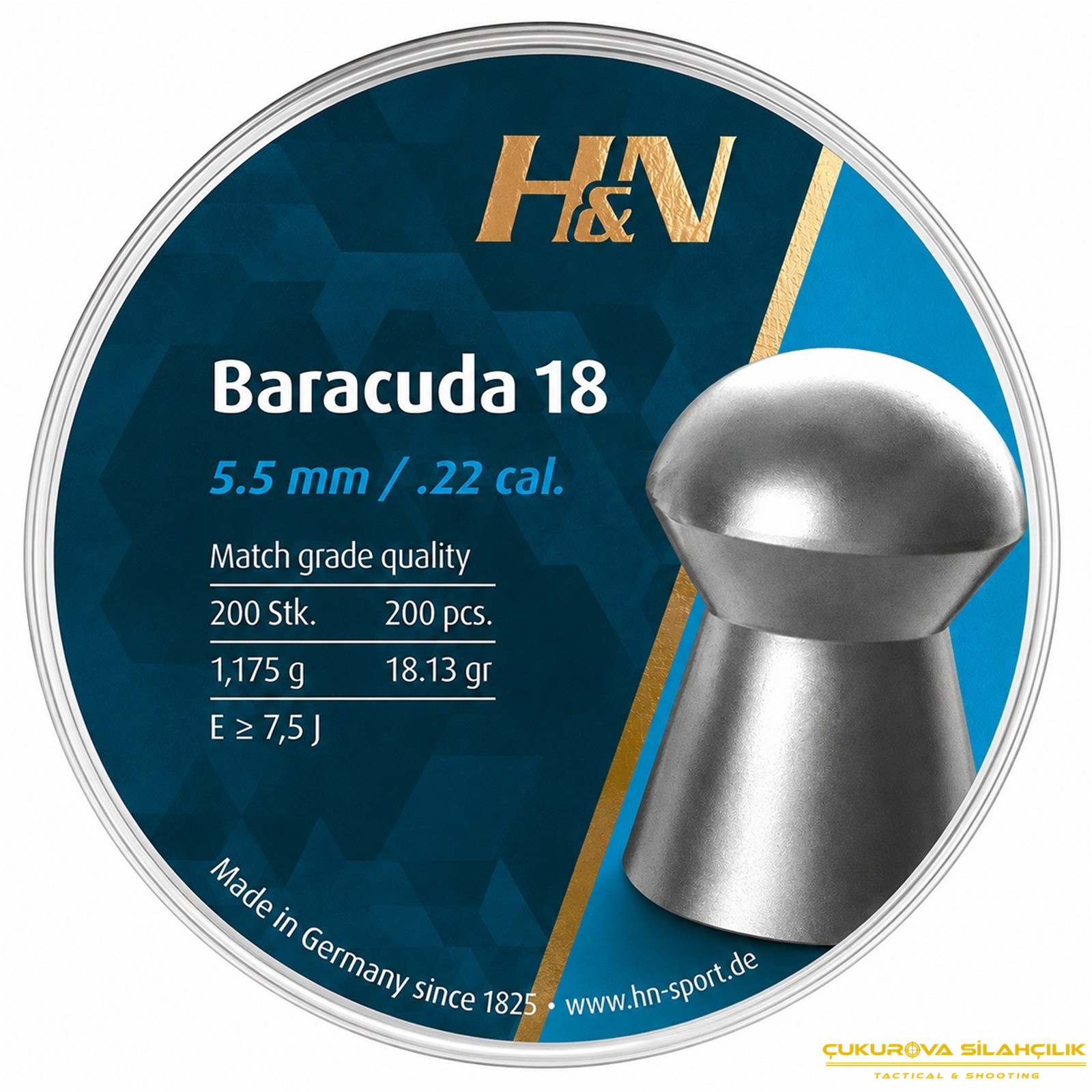 H&N Barracuda 18 Havalı Saçma 5.5 Mm. 200 Adet