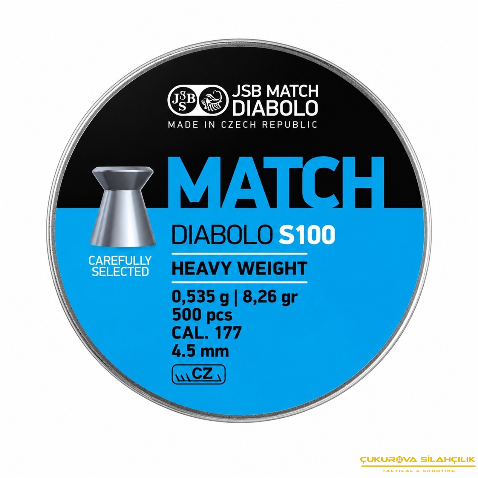 JSB Match Diabolo Heavy Weight Havalı Saçma 4.49 Mm. 500 Adet