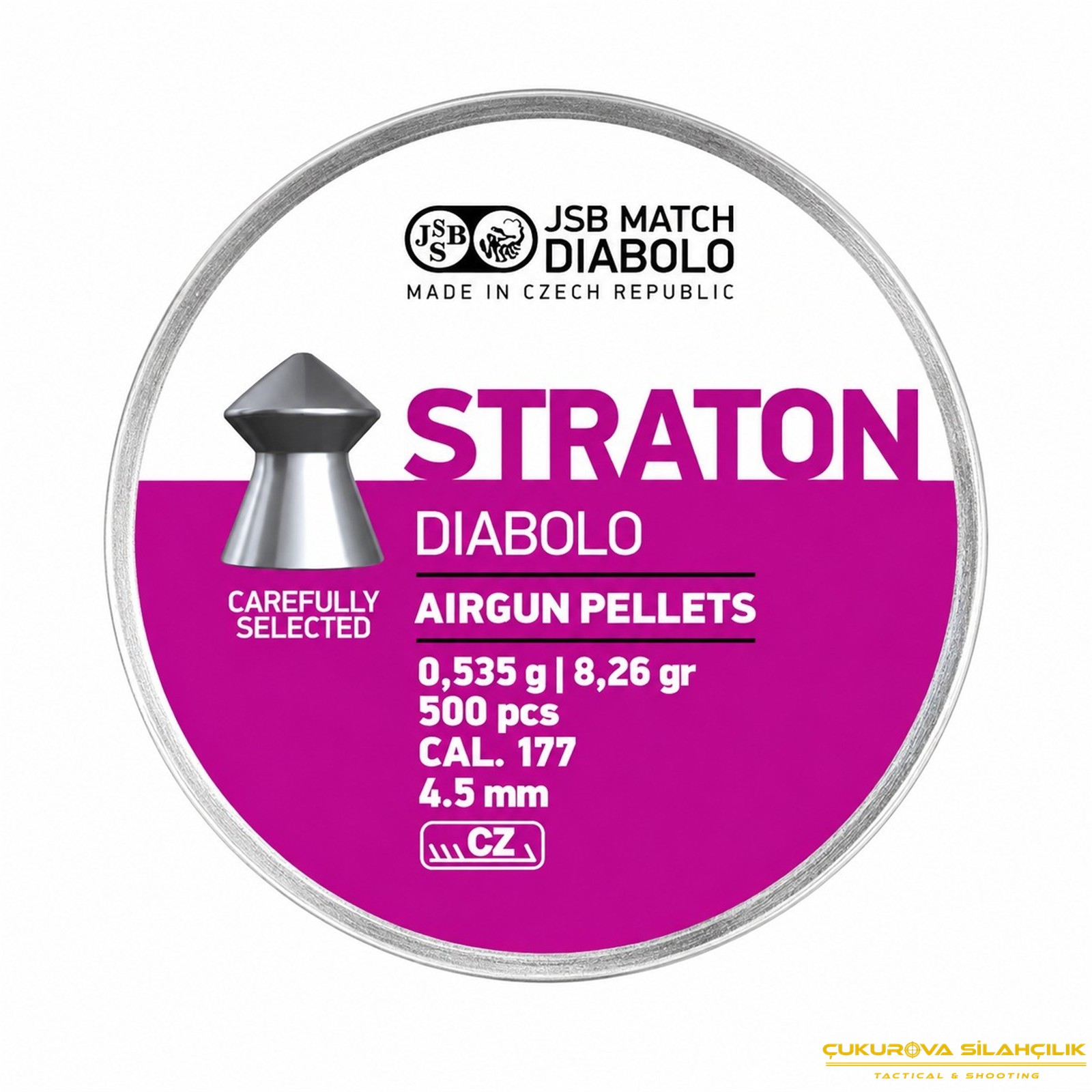 JSB Straton Diabolo Havalı Saçma 4.5 Mm. 500 Adet