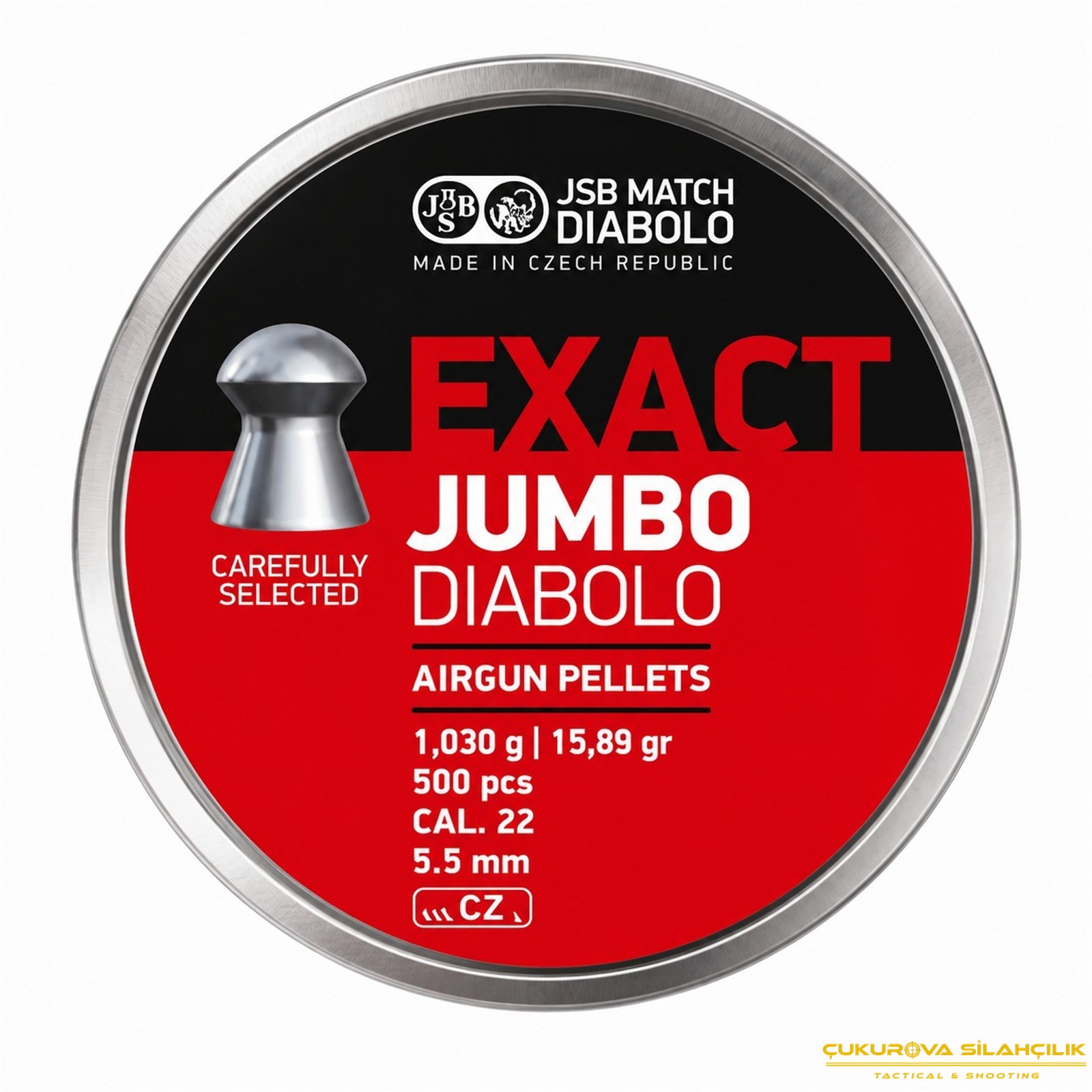 JSB Exact Jumbo Diabolo Havalı Saçma 5.52 Mm. 500 Adet