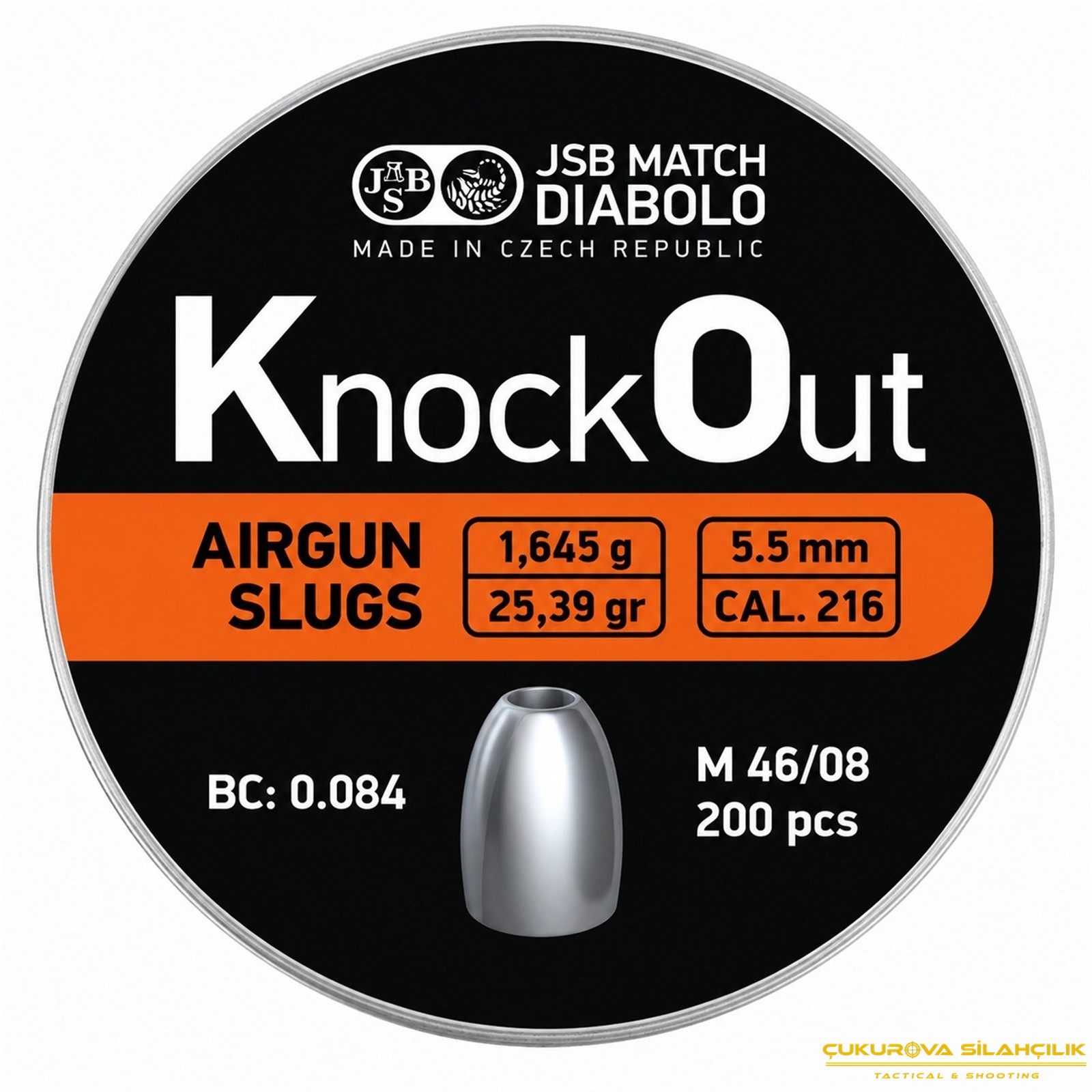 JSB Knock Out Diabolo Havalı Saçma 5.5 Mm 200 Adet