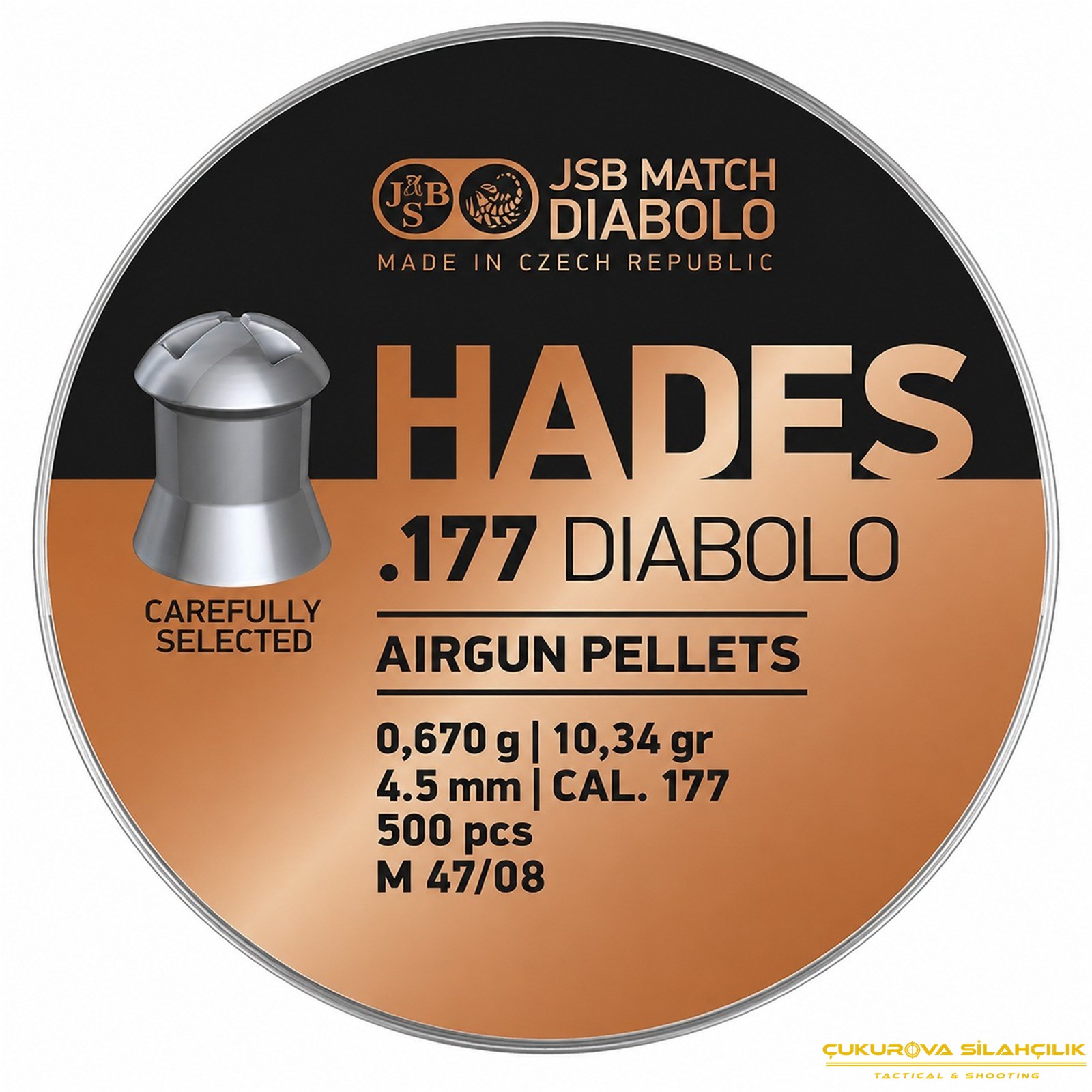 JSB Diabolo Hades Havalı Saçma 4.5 Mm. 500 Adet
