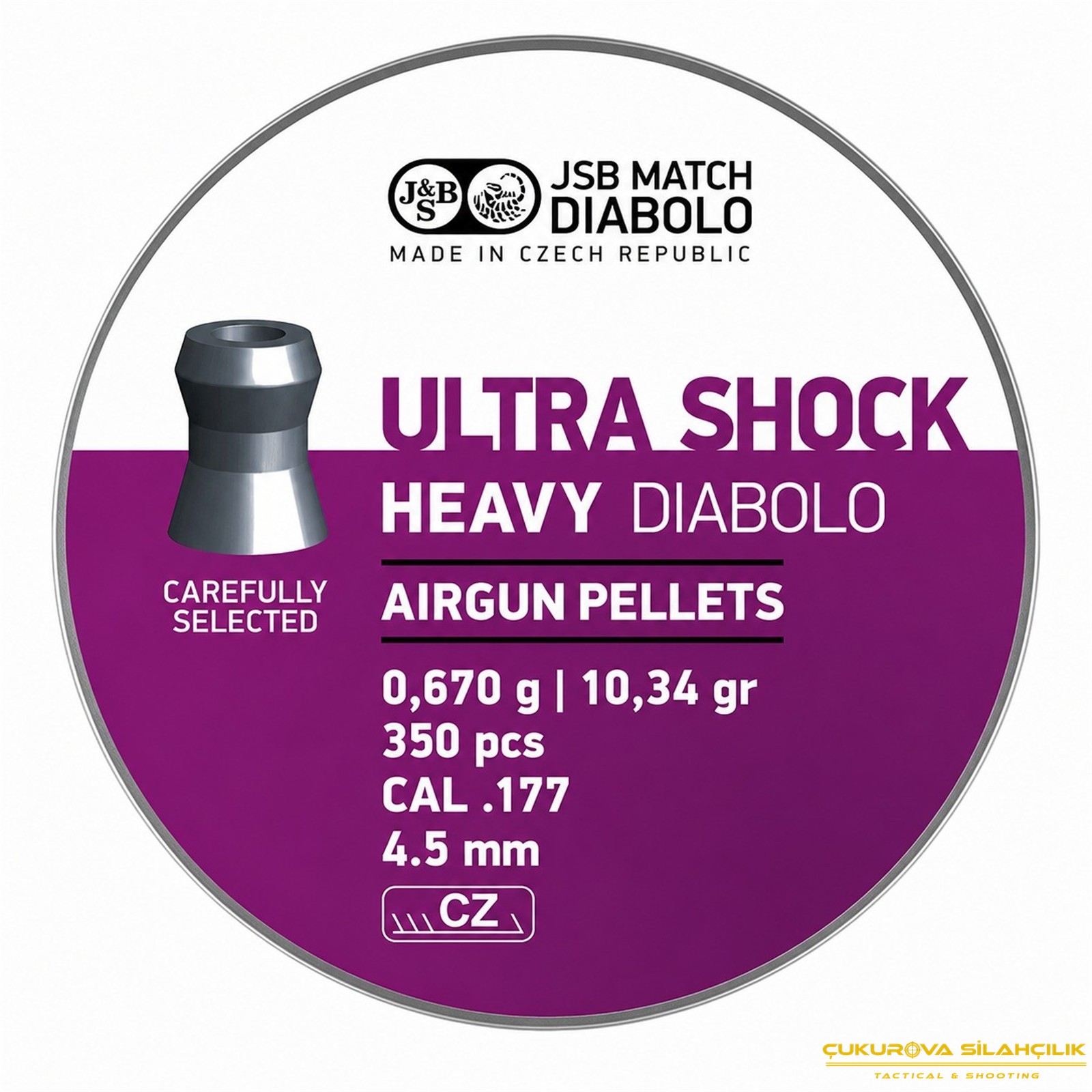 JSB Ultra Shock Havalı Saçma 4.50 Mm. 350 Adet
