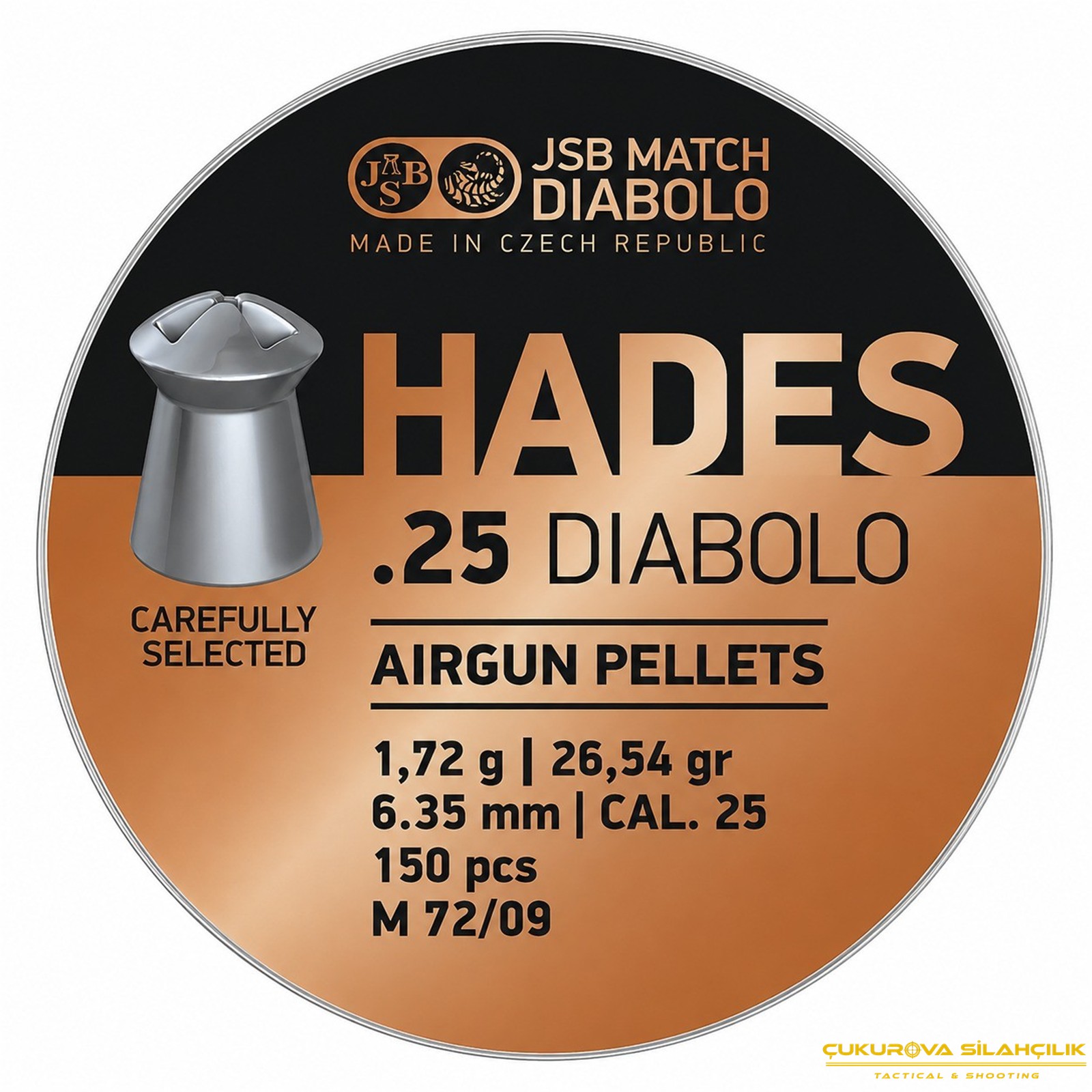 JSB Diabolo Hades Havalı Saçma 6.35 Mm. 300 Adet