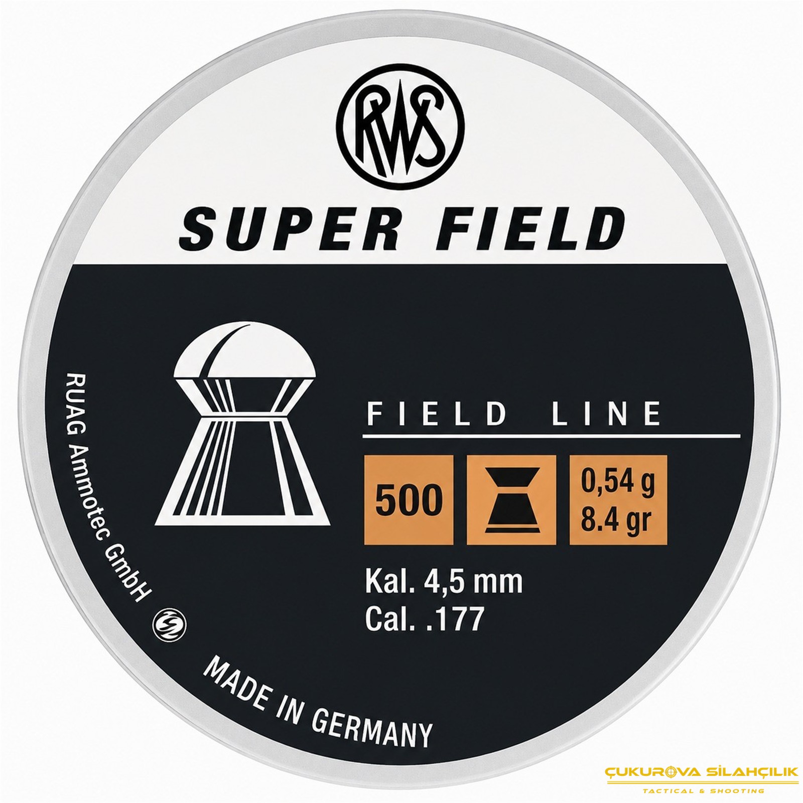 RWS Super Field Havalı Saçma 5.51 Mm. 500 Adet