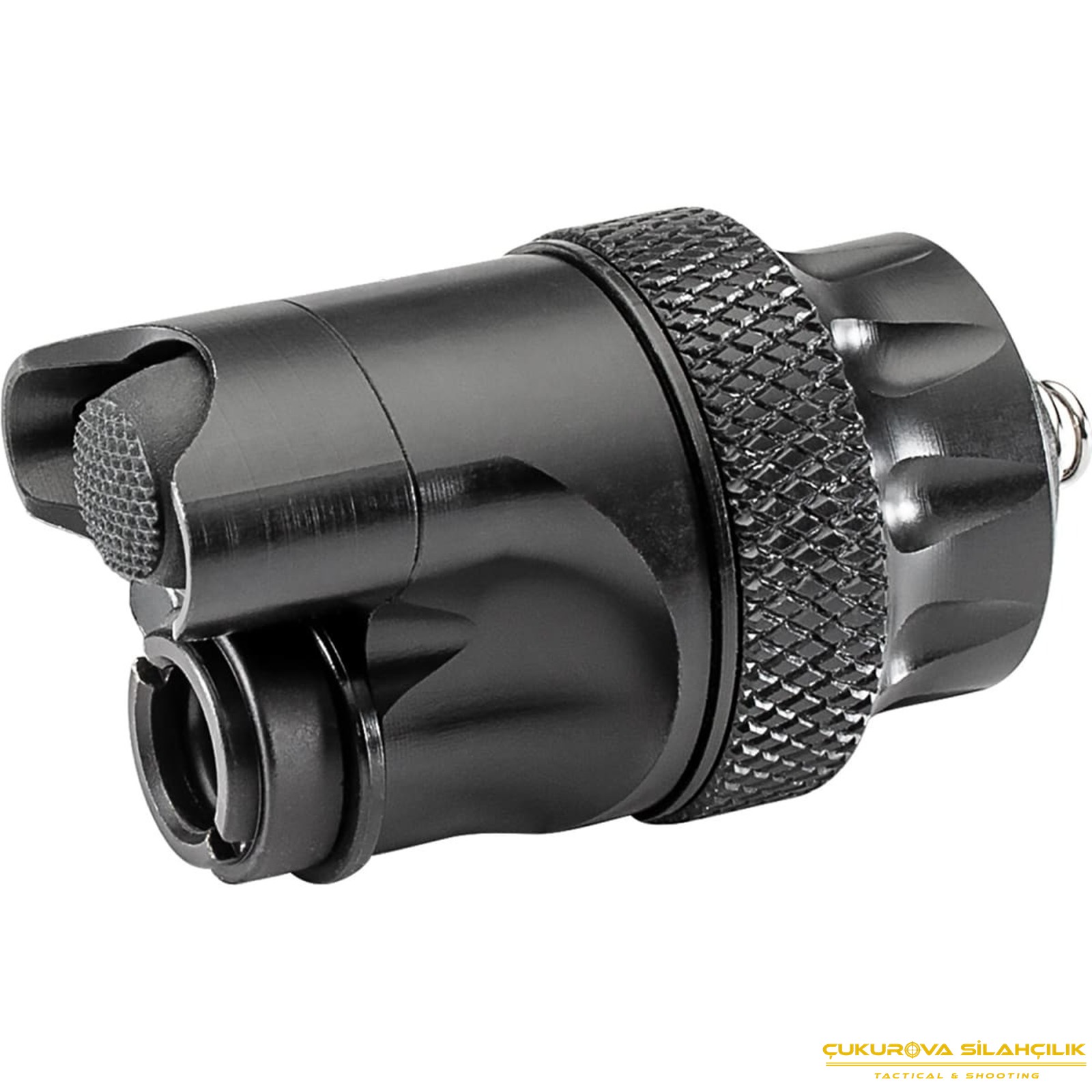 SureFire Scout Light Black Low-Current Dual-Switch/Tailcap Assembly w/7" Switch Cable DSE-07-BK