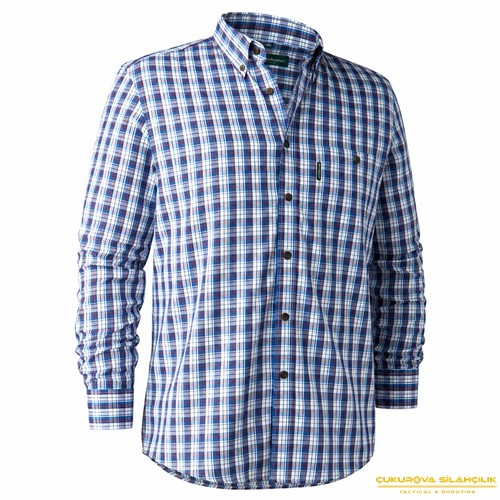 Deerhunter Jeff Shirt 78179 Mavi Kareli Gömlek