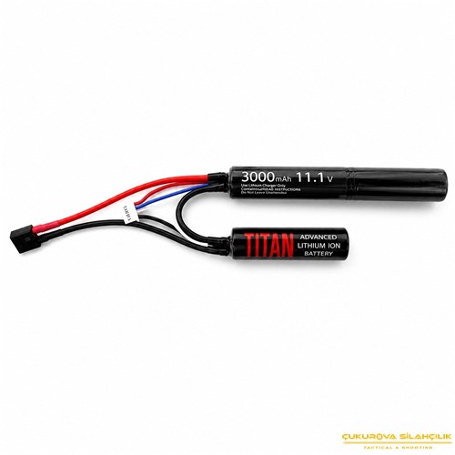 Titan 3000mAh 11.1 V Nunchuck T-Plug Deans Airsoft Li Ion Pil