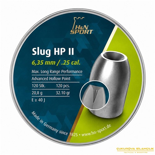 H&N Slug HP II Havalı Saçma 6.35 Mm. 28 Gr 120 Adet