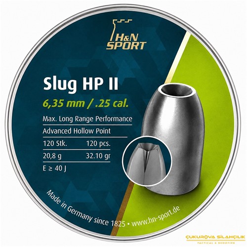 H&N Slug HP II Havalı Saçma 6.35 Mm. 36 Gr 120 Adet