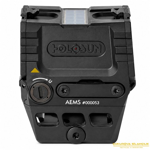 Holosun AEMS Enclosed Solar Multi-Reticle Red Dot 2 MOA & 65 MOA Circle