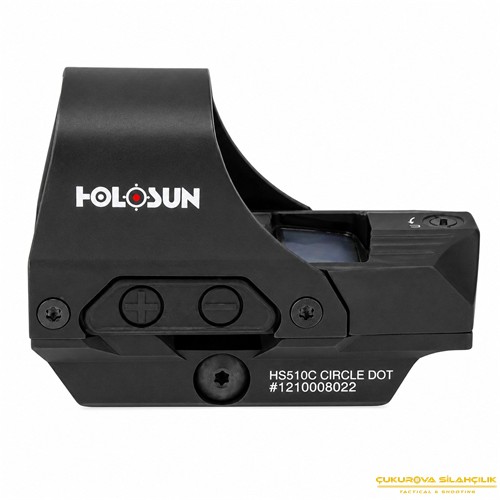 Holosun HS510C Solar Multi-Reticle Open Reflex Sight 2 MOA & 65 MOA Circle