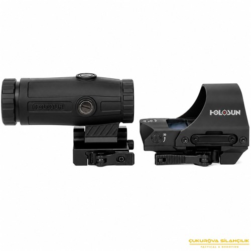 Holosun HS510C Open Reflex Sight & HM3X Magnifier Büyüteç Seti