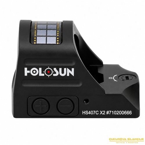 Holosun HS407C X2 Classic Solar Open Refleks Red Dot 2 MOA