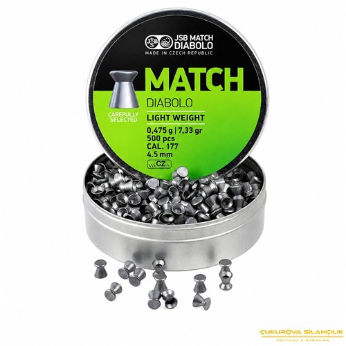 JSB Match Diabolo Light Weight Havalı Saçma 4.49 Mm. 500 Adet