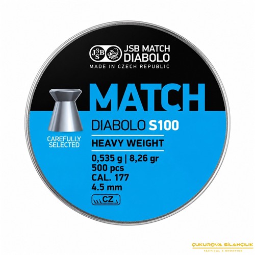JSB Match Diabolo Heavy Weight Havalı Saçma 4.49 Mm. 500 Adet