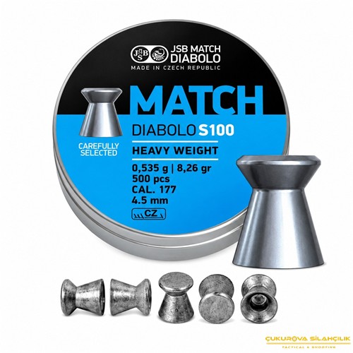 JSB Match Diabolo Heavy Weight Havalı Saçma 4.5 Mm. 500 Adet