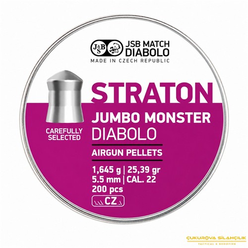 JSB Straton Jumbo Monster Diabolo Havalı Saçma 5.51 Mm. 200 Adet