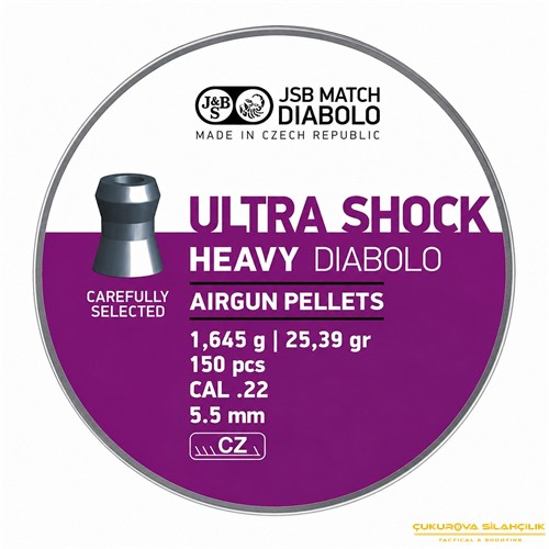 JSB Ultra Shock Heavy Diabolo Havalı Saçma 5.52 Mm. 150 Adet