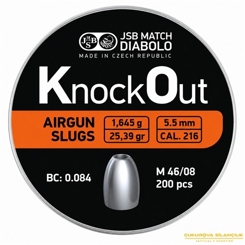 JSB Knock Out Diabolo Havalı Saçma 5.5 Mm 200 Adet