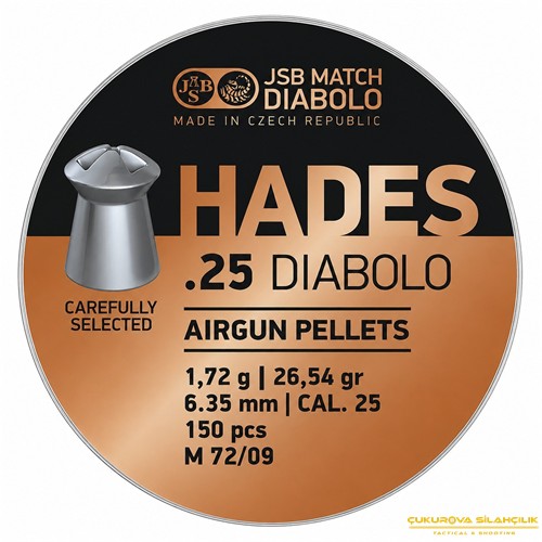 JSB Diabolo Hades Havalı Saçma 6.35 Mm. 300 Adet