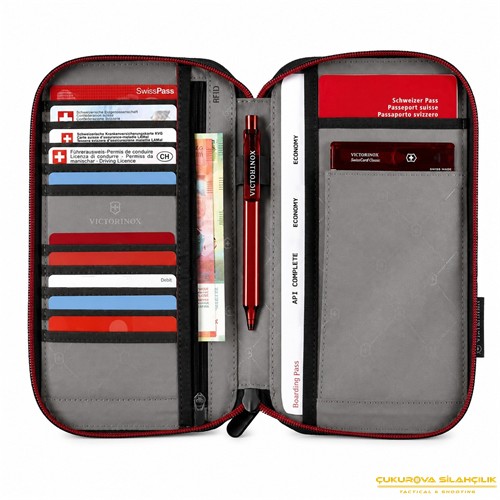 Victorinox 653372 Travel Essential Portföy Cüzdan Gri