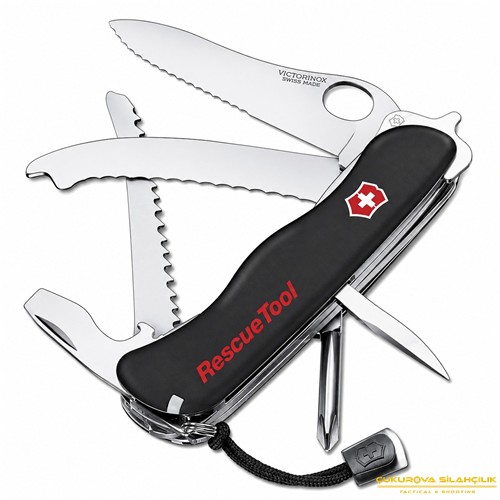 ​Victorinox 0.8623.MWN.3 RescueTool Siyah Hayat Kurtarma Çakısı Siyah