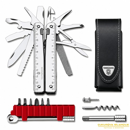 Victorinox 3.0339.L SwissTool X Plus Ratchet Deri Kılıflı Çakı
